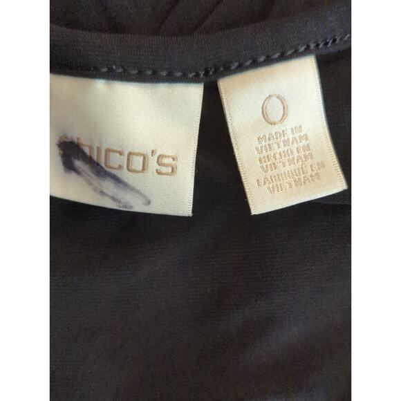 Chicos Brown & Black Leopard Print Button Down Dress Women S Mob Wife Old Money - Picture 13 of 14